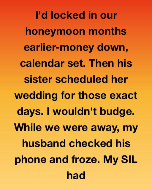 THE WEDDING WAS A LIE. SHE JUST WANTED US OUT OF TOWN.