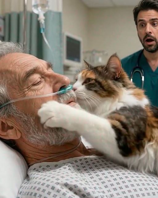 A Stray Cat Made My Father Cry In His Coma. Then I Saw What Was On Its Collar.