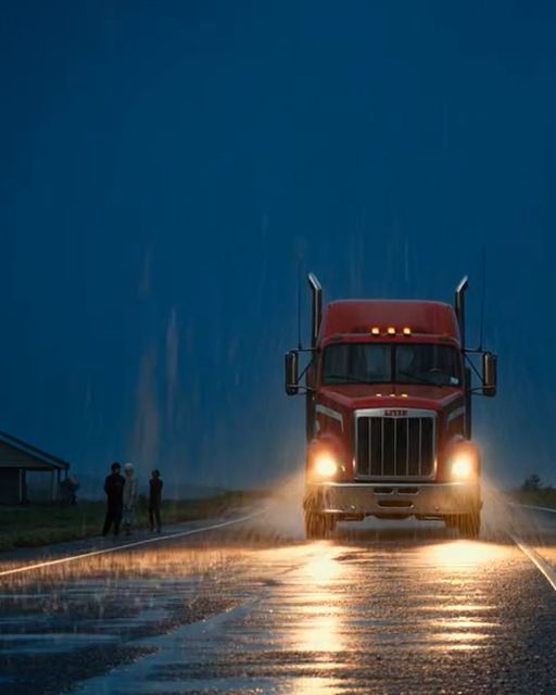 The Night A Worn-out Truck Driver Almost Hit The Gas And Left A Family In The Storm – And The Split-second Choice On A Dark U.s. Highway That Dragged His Lonely Life Into A Direction He Never Saw Coming