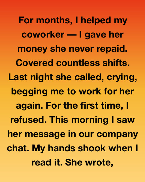 I Refused To Help My Coworker One Last Time And Discovered A Truth That Changed Everything About How I See People