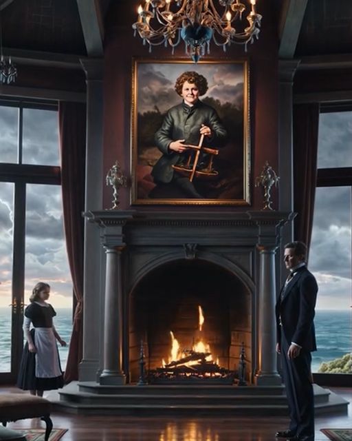 “sir… This Boy Lived With Me In The Orphanage.” The Maid’s Daughter Pointed At The Portrait—and The Billionaire’s Face Went White As Marble