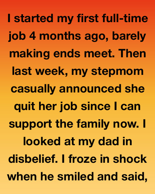 I Thought My First Paycheck Was A Milestone, But It Turned Into A Trap When My Parents Decided My Career Was Their Retirement Plan