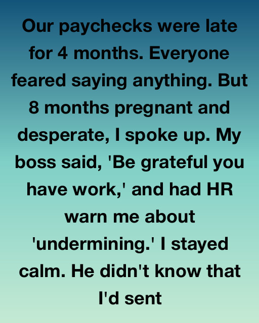 I Spoke Up For My Paycheck While Eight Months Pregnant And My Boss Tried To Silence Me, But He Had No Idea Who I Had Really Been Talking To