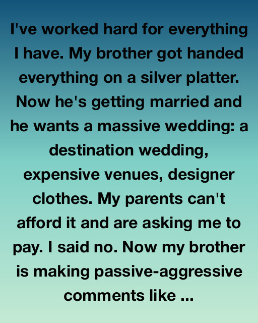 The Wedding Debt I Refused To Pay