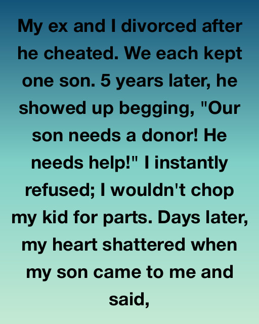 I Refused To Help My Ex-Husband After The Way He Broke Our Family, But A Secret My Son Was Keeping Changed Everything I Knew About Love