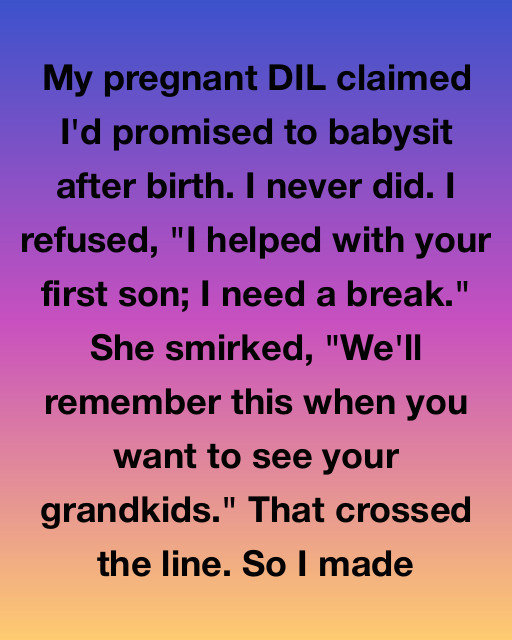 I Never Promised To Be A Full-Time Nanny โ But My Daughter-In-Law Tried To Use My Grandkids As Leverage