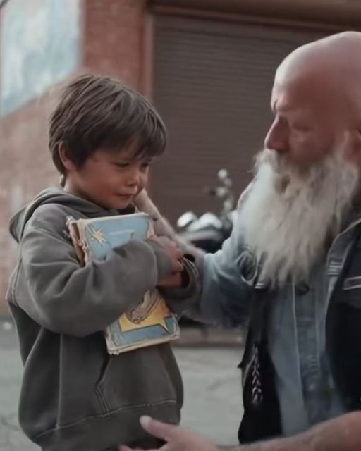 Rough-looking Biker Buys New Comics For A Crying Boy — But It’s The Name Written Inside The Old, Torn One That Makes His Blood Run Cold