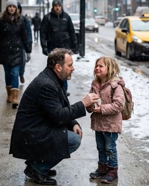 Man Shames Homeless Girl For Begging Outside His Office — Then He Sees The Worn Photo In Her Hand
