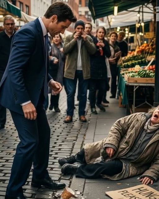 Millionaire Kicks A Poor Beggar In The Market — Not Knowing She Is The Lost Mother He Has Been Searching For Years…