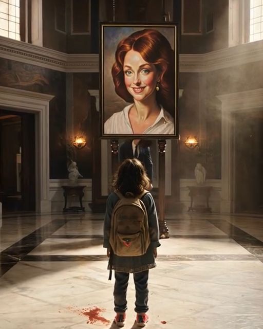 The Night A Barefoot Little Girl Walked Into A City Mansion, Pointed At A Hidden Portrait, And Asked The One Man Nobody Questions: “why Is My Mom’s Face On Your Wall?”