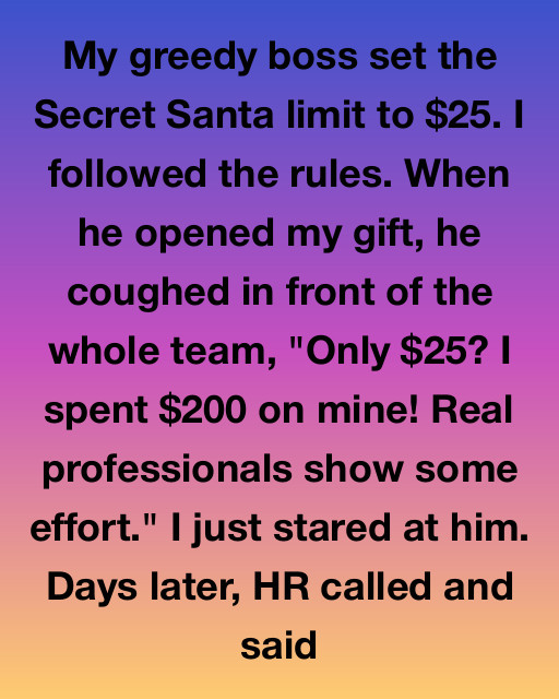 I Followed The Rules For Secret Santa And My Boss Humiliated Me For Being Cheap, But He Didn’t Realize My Gift Was More Valuable Than Anything Money Could Buy