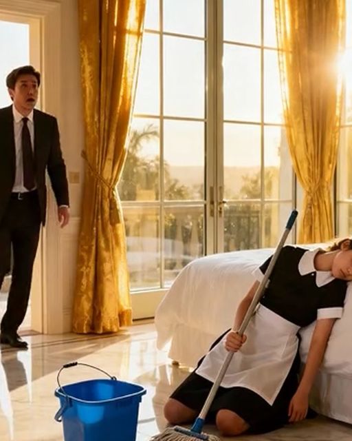 The Billionaire Caught The Maid Sleeping. He Gently Covered Her With A Blanket, Then Signaled The Sniper.