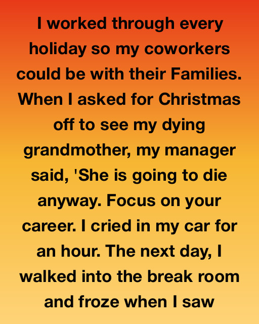 My Manager Denied My Leave To See My Dying Grandma. I Walked In On The Owner Holding Her Picture.
