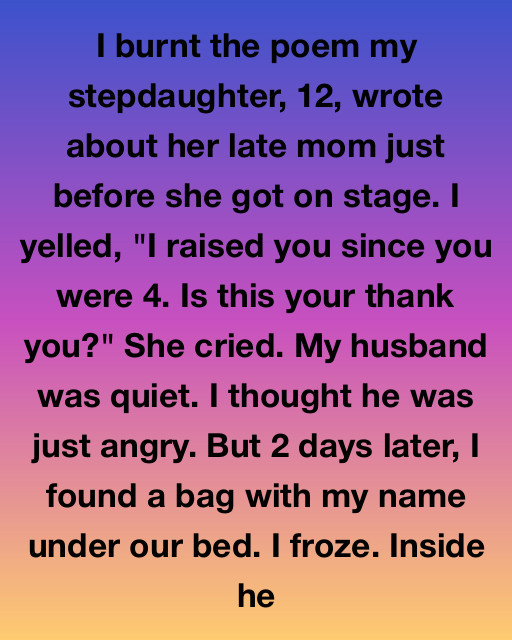 I Burnt The Poem My Stepdaughter Wrote About Her Late Mom