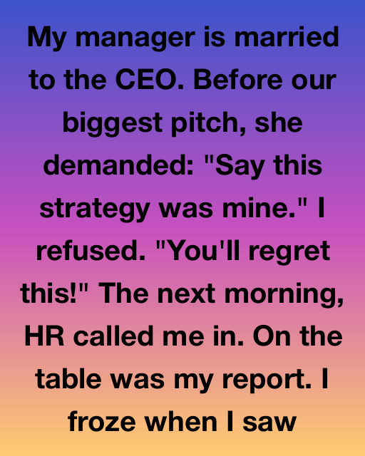 I Refused To Let My Manager Steal My Hard Work, Even Though She Was Married To The CEO