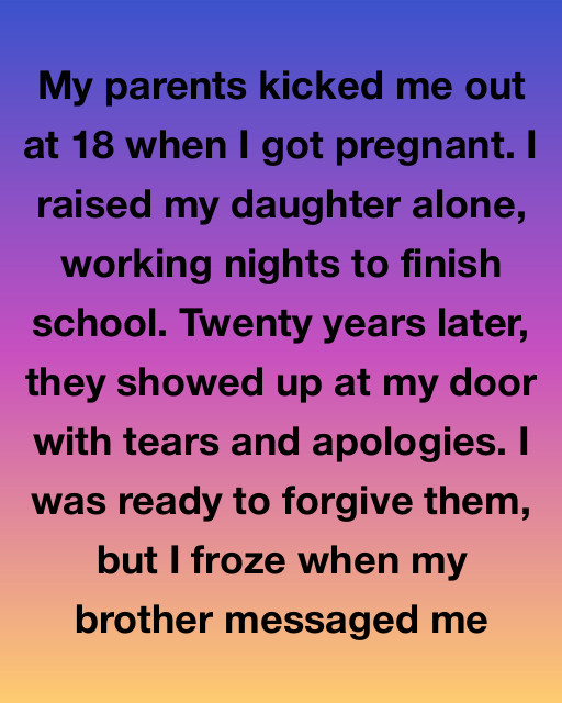 I Raised My Daughter Alone After My Parents Cast Me Out, But Their Sudden Return Twenty Years Later Hidden A Secret That Changed Everything