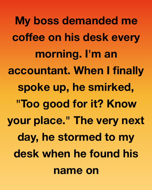 I Saw My Boss Try To Put Me In My Place By Making Me His Personal Servant, But Everything Changed When He Saw His Name On The Legal Documents I’d Been Quietly Preparing