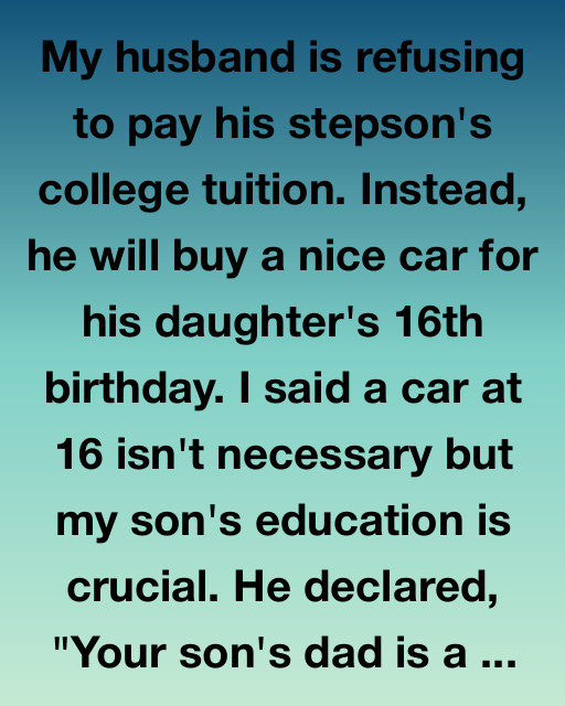 My Husband Chose A Car Over My Son’s College