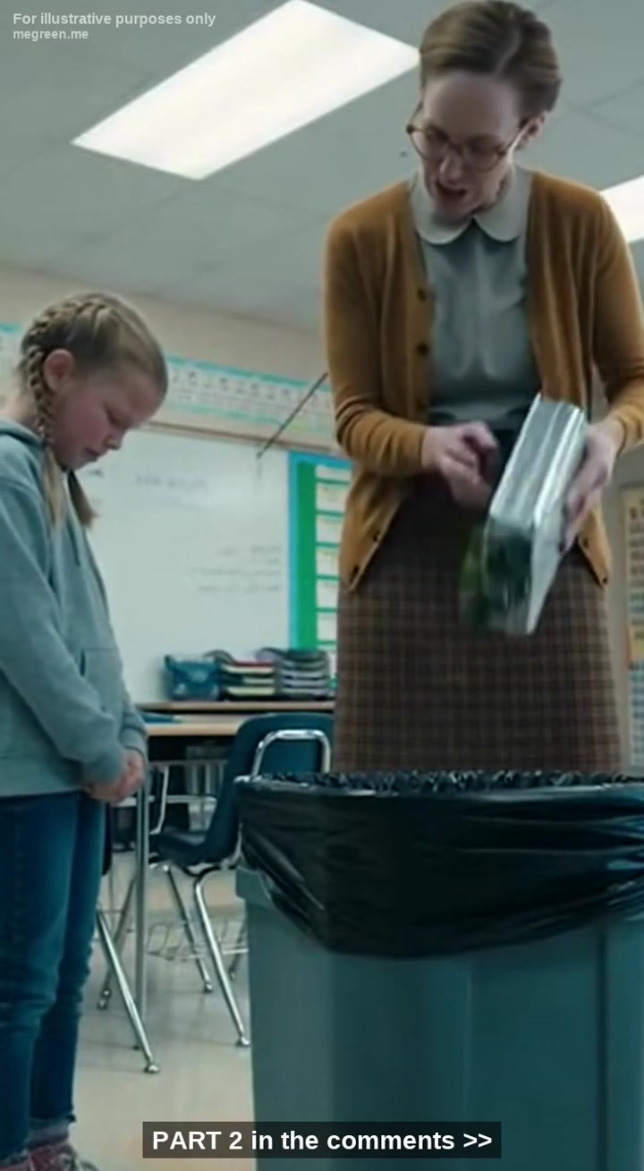 They Mocked My 8-Year-Old, Threw Her Life-Saving Lunch In The Trash, And Said She โDidnโT Need To Eatโ โ Then The SchoolโS Doors Swung Open