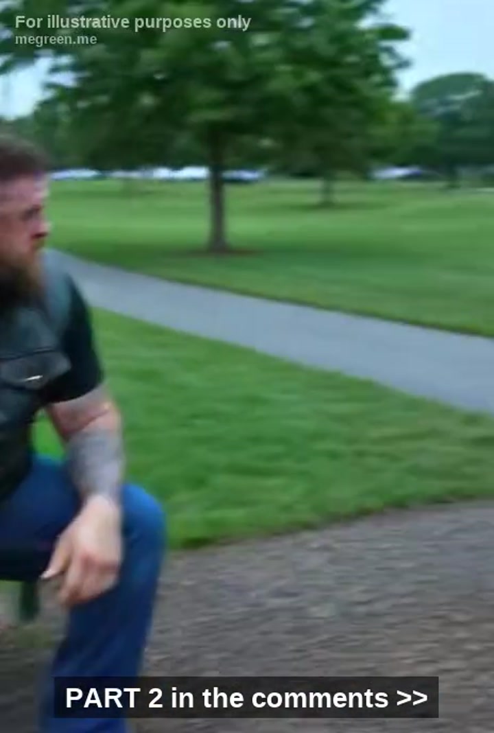 I Felt The Tug On My Leather Cut Before I Heard Her Voice