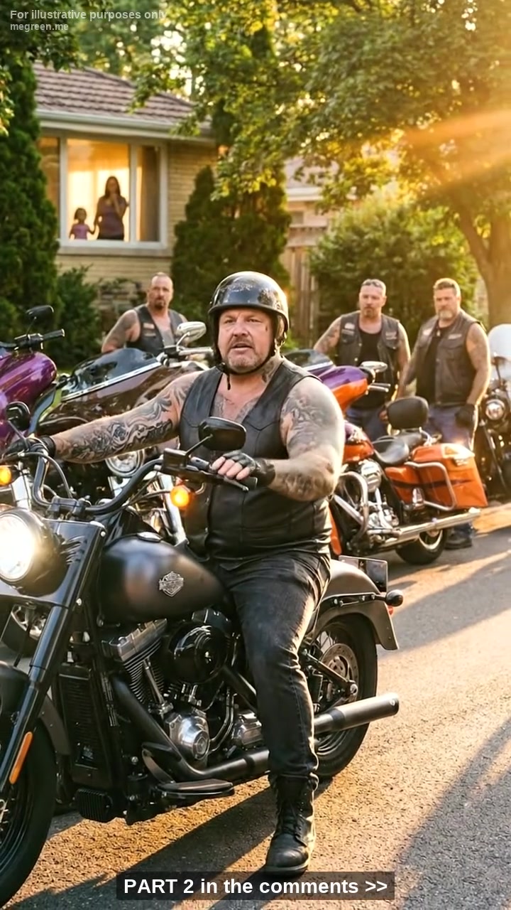 A Single Mother Tried to Finish Dinner With Her Child Without Drawing Attention She Didn’t Know Anyone Was Watching Her Hands Until the Bikers Nearby Realized She Was Asking for Help…