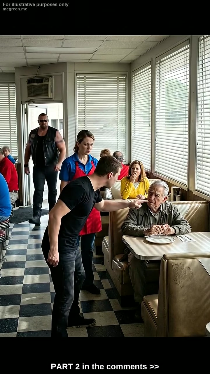 An Ordinary Elderly Man Came to the Same Small Diner Every Morning Just to Sit in Peace – Until One Moment of Disrespect Led Him Back to Someone He Thought He Had Lost, Revealing That He Was Never as Alone as Everyone Inside Believed