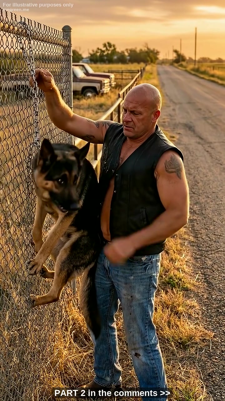 A Quiet Middle-Aged Rider Took the Back Road Home – But When He Cut the Rope from the Fence and the Shaking Dog Fell Into His Arms, He Knew This Was No Accident