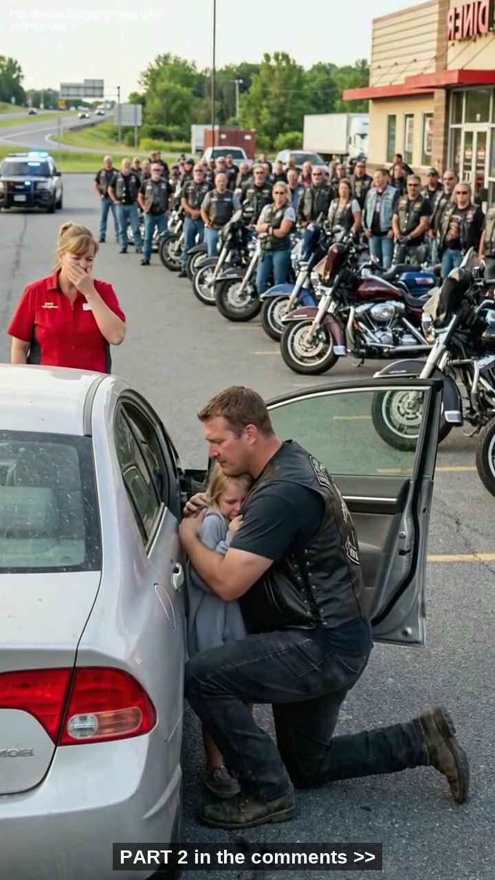 A Grieving Biker Father Kept Searching Highway Truck Stops After His Daughter’s Funeral – But When a Silver Honda Repeated the Same Four Numbers, He Realized She Might Still Be Alive