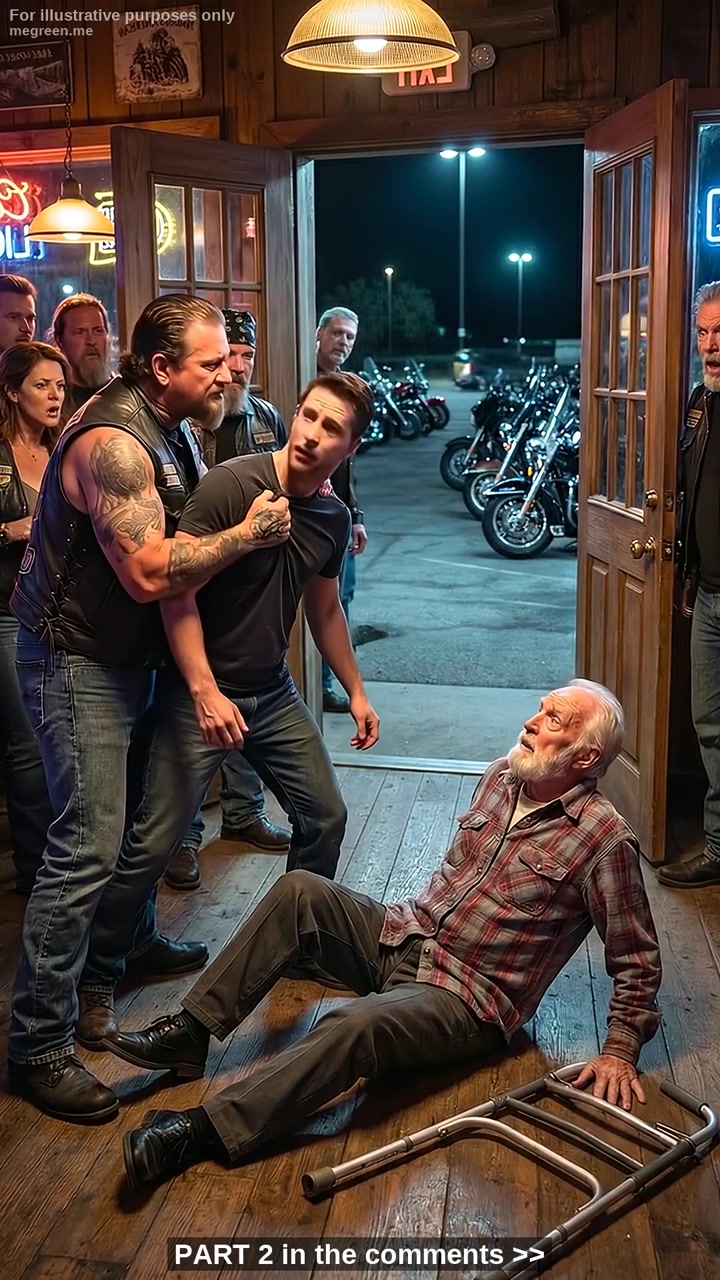 A Privileged Billionaire’s Son Knocked a Disabled Veteran to the Floor in a Small-Town Bar – Unaware That the Quiet Man Who Walked In With the Roar Outside Would Turn Public Humiliation Into a Reckoning No Money Could Silence