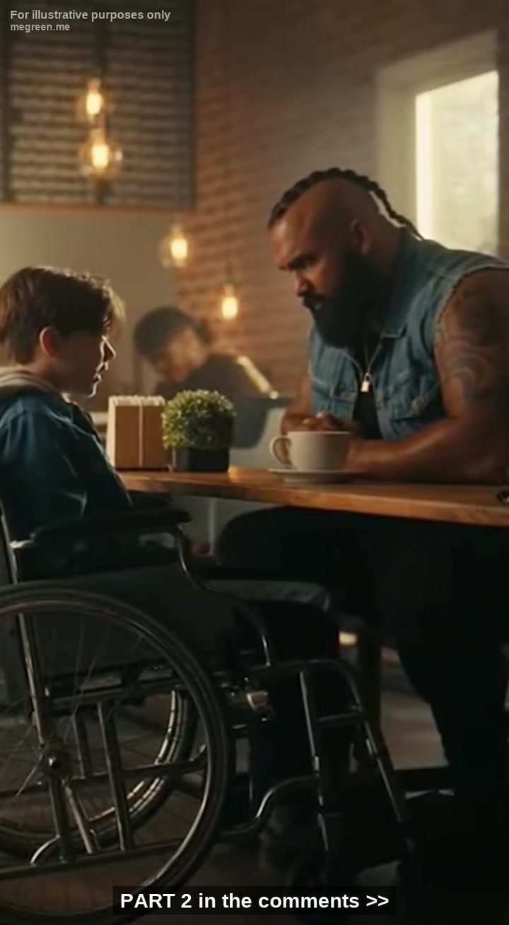 Can I Share This Table? “Asked The Disabled Boy To The Biker – What He Did Next Is Unbelievable”