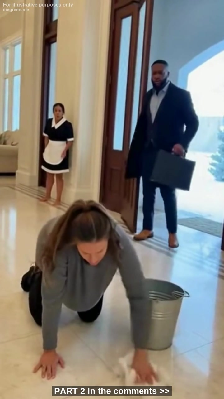 Millionaire Came Home Early Saw His Pregnant Wife Crawling, Hard Cleaning On The Floor Like A Maid