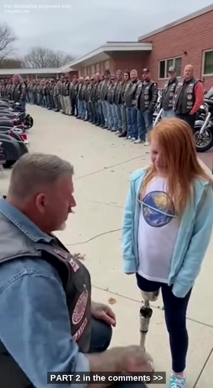 A Little Girl Mocked By Rich Bullies: “Bionic Freak” – Then Her Father Tore Through The School Gates With 200 Unhinged Hells Angels