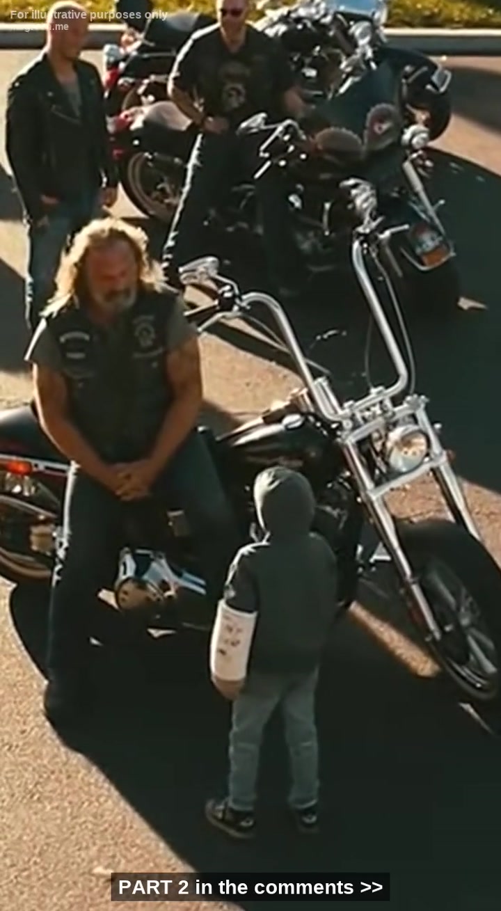A Injured Kid Stepped In Front Of Terrifying Bikers