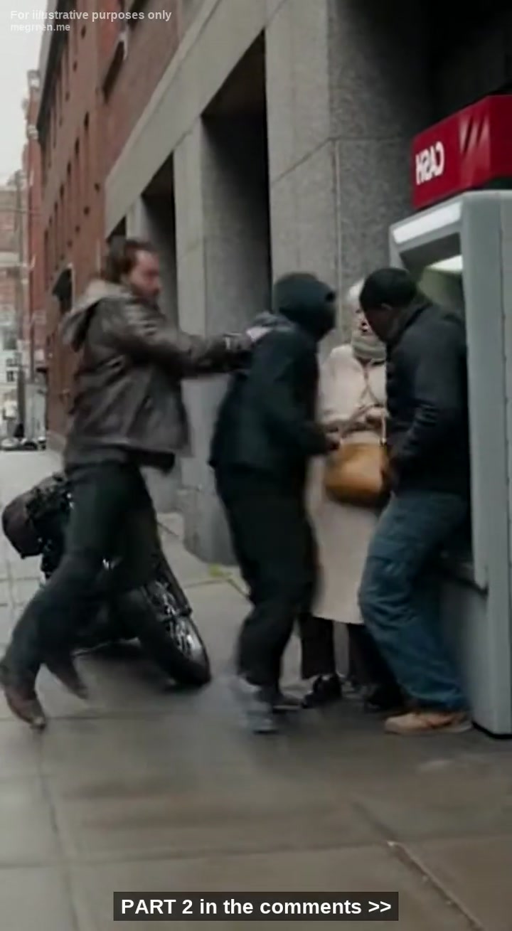 Biker Saw Grandma Being Robbed At Atm