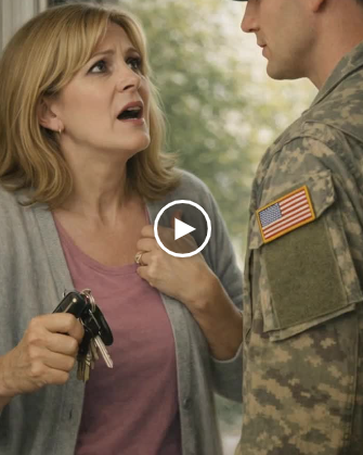 I open the door to a stranger in a military uniform