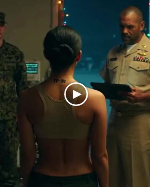 Female Marine Tries To Hide In Line – Until The Admiral Sees Her Back