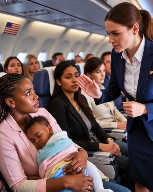 A Flight Attendant Humiliated A Young Mother Holding Her Baby – Then A Voice Came Over The Loudspeaker That Made The Entire Plane Go Silent