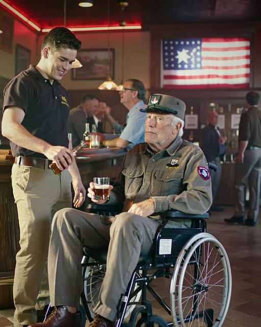 Marine Mocked A Disabled Vet At The Bar – Until The General Walked In And Saluted