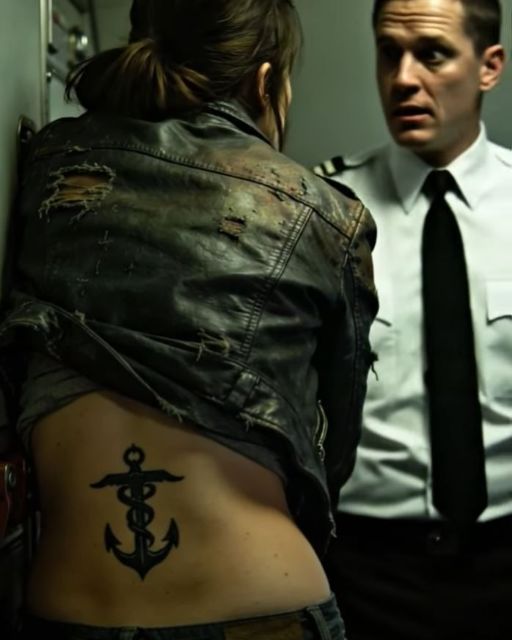 They Kicked Her Out Of First Class For Looking Poor. Then Her Jacket Rode Up, And A Navy Seal Trident On Her Back Changed Everything.