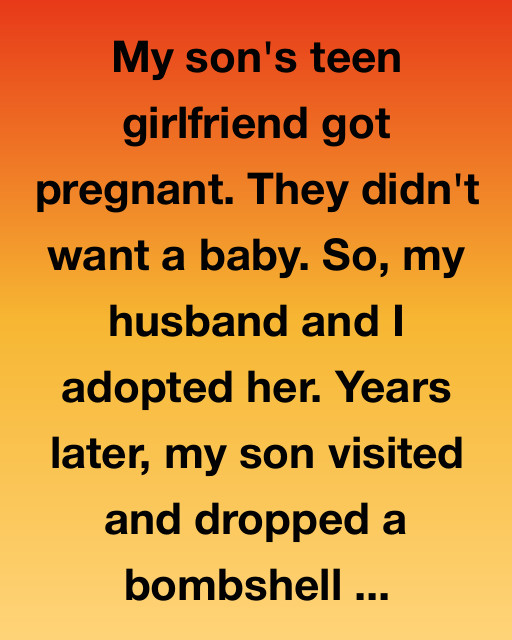 My Son’s Teen Girlfriend Got Pregnant — We Adopted Her Baby. Years Later, He Came Back With A Bombshell