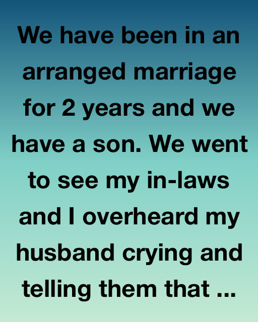 We Have Been In An Arranged Marriage For 2 Years… And I Overheard Something That Changed Everything
