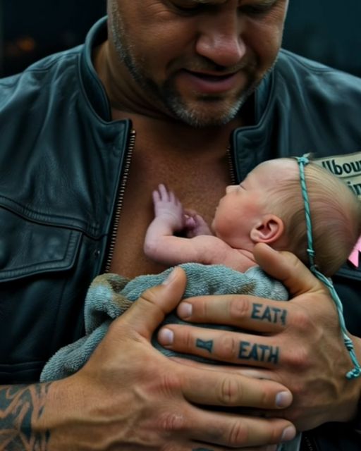 A Biker And A Baby