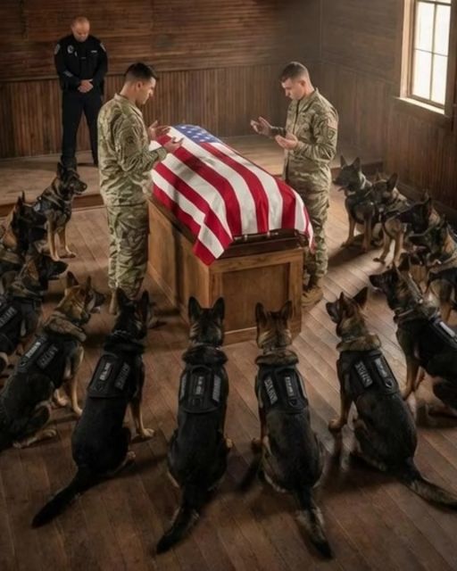 The Dogs Wouldn’t Let The General Near The Casket – Until The Janitor Arrived.