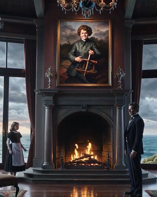 “sir… This Boy Lived With Me In The Orphanage.” The Maid’s Daughter Pointed At The Portrait – And The Billionaire’s Face Went White As Marble