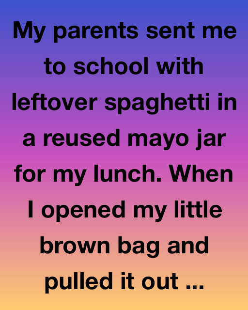 The Mayo Jar Spaghetti Girl