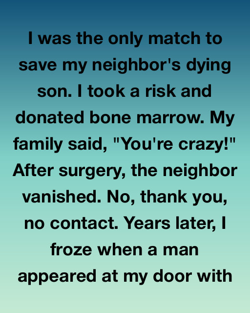 I Saved My Neighbor’s Son And Got Nothing But Silence, But Years Later The Truth Walked Up To My Front Door