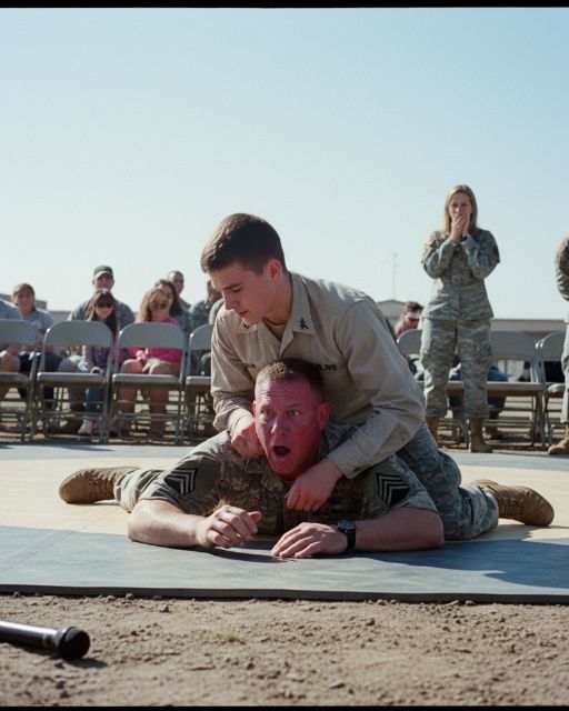 Tough Sergeant Humiliates Skinny Recruit In Wrestle Training – Then The Kid Flips The Script
