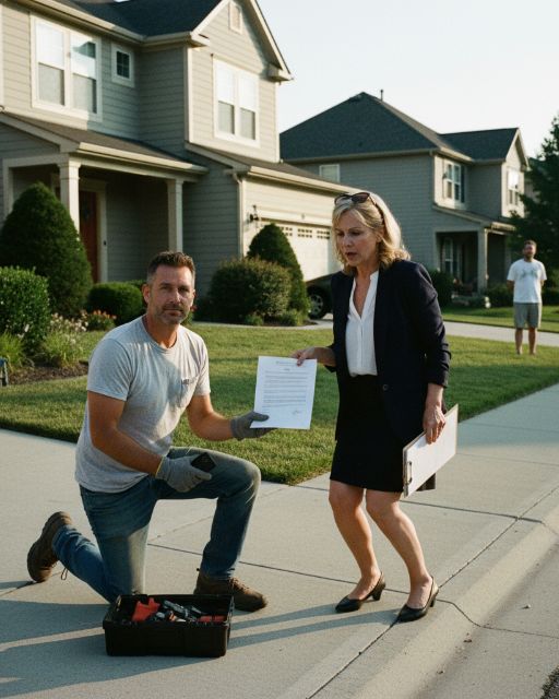 Hoa President Tried To Fine The “lazy Gardener” – Until He Handed Her An Eviction Notice.