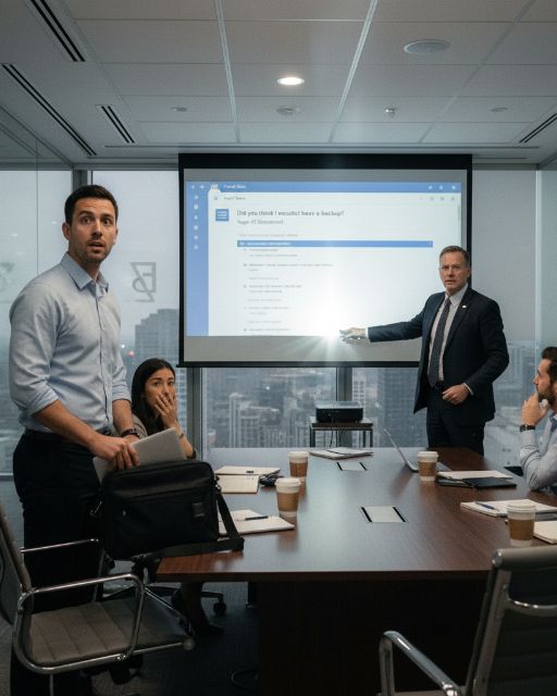 My Boss Fired Me In Front Of The Entire Company – Then The Projector Screen Changed