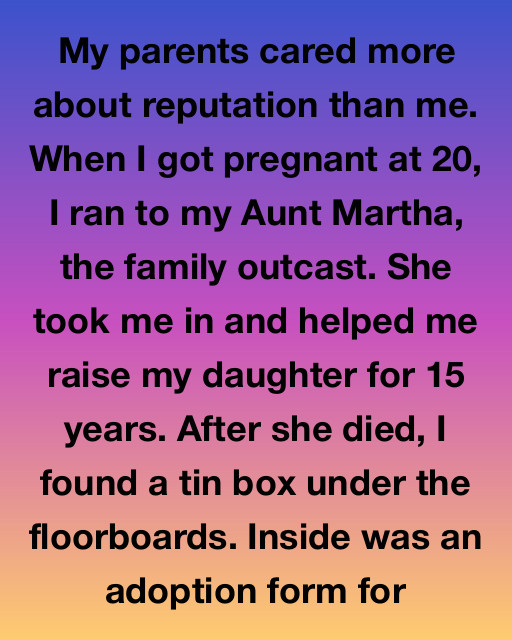 I Ran To The Family Outcast When My Parents Rejected Me, But Finding Aunt Martha’s Hidden Tin Box Changed My Entire History